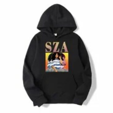 SZA Merch Black SOS Fleece Hoodie