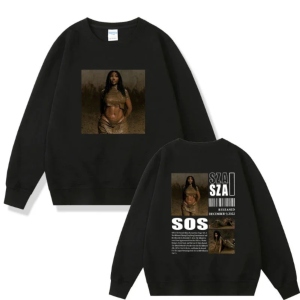 SZA Merch SOS Album Black Sweatshirt