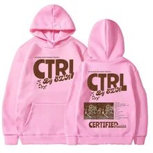 SZA Ctrl Pink Hoodie