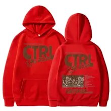 SZA Ctrl Red Hoodie