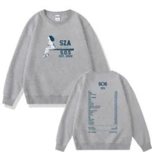 SZA Merch Good Days Double Sided Gray Sweatshirt