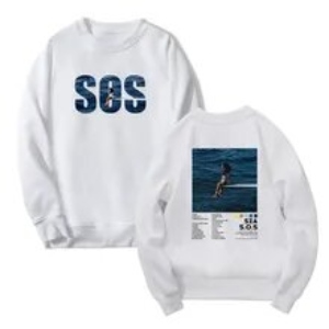 White SZA Merch S.O.S Sweatshirt